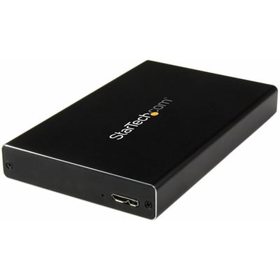StarTech.com 2.5" IDE Hard Drive Enclosure " Supports UASP " Aluminum " IDE and SATA " USB 3.0 HDD Enclosure " External Drive