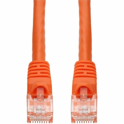 AddOn 20ft Orange CAT 5E PVC Ethernet Cable Snagless Bubble Boot RJ-45 M/M