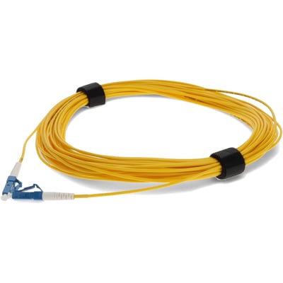 AddOn 44m LC to LC Yellow OS2 Simplex OFNR (Riser-Rated) SMF Fiber Patch Cable