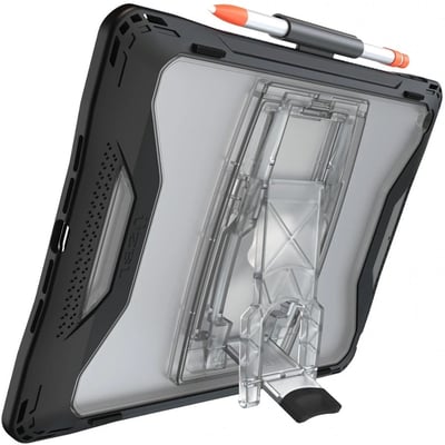 AfterShock Case for iPad 7th / 8th / 9th Gen 10.2 w/ Kickstand & Screen Protector, Black