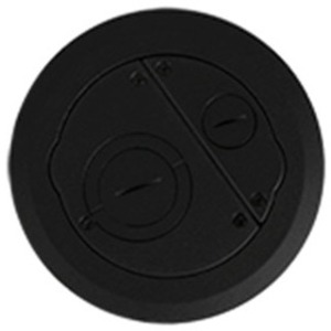 Wiremold 6AT Furniture Feed Evolution Recessed Poke-Thru Surface Style Cover, Black
