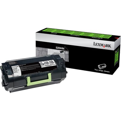 Lexmark 520HN High Yield Laser Toner Cartridge - Black - 1 Pack