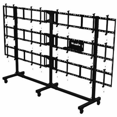 Peerless-AV® SmartMount® Portable Video Wall Cart 4x3 Configuration for 46" to 55" Displays