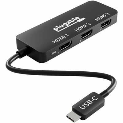 PLUGABLE MULTI-MONITOR ADAPTER USB-C MST ADAPTER