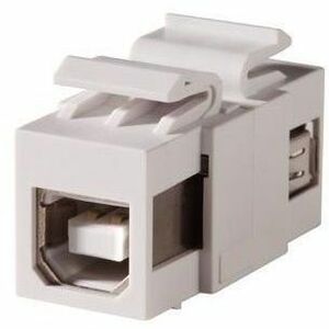 Ortronics Keystone, USB Type A-B, Feed-Thru, Reversible, Fog White