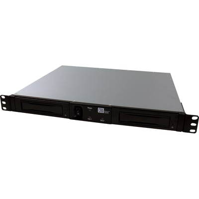CRU RAX RAX215DC-3QJ Drive Enclosure - FireWire/i.LINK 800, USB 3.0, eSATA Host Interface - 1U Rack-mountable - Black