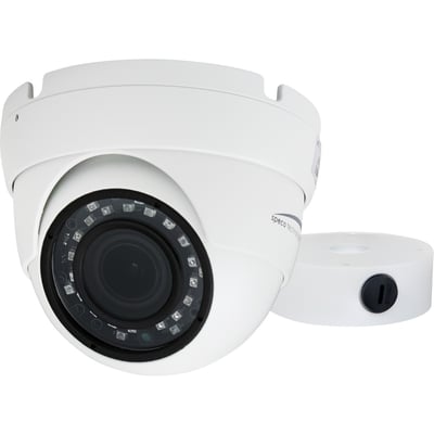 Speco H5T1M 5 Megapixel Indoor/Outdoor Surveillance Camera - Color - Turret - White