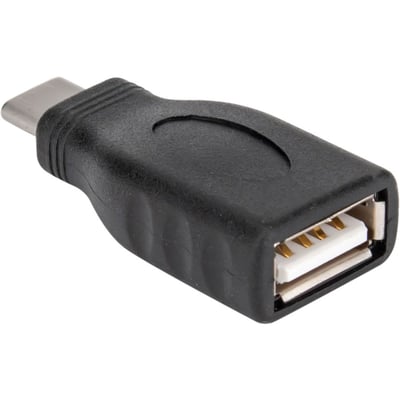 Rocstor Premium USB-C to USB-A Converter M/F - USB 2.0 - USB Type C to Adapter Converter - For use of USB C devices such as Macbook Pro, MacBook, Chromebook, and other USB-C devices - 1 Pack - 1 x USB Type C Male - 1 x USB Type A Female - Black
