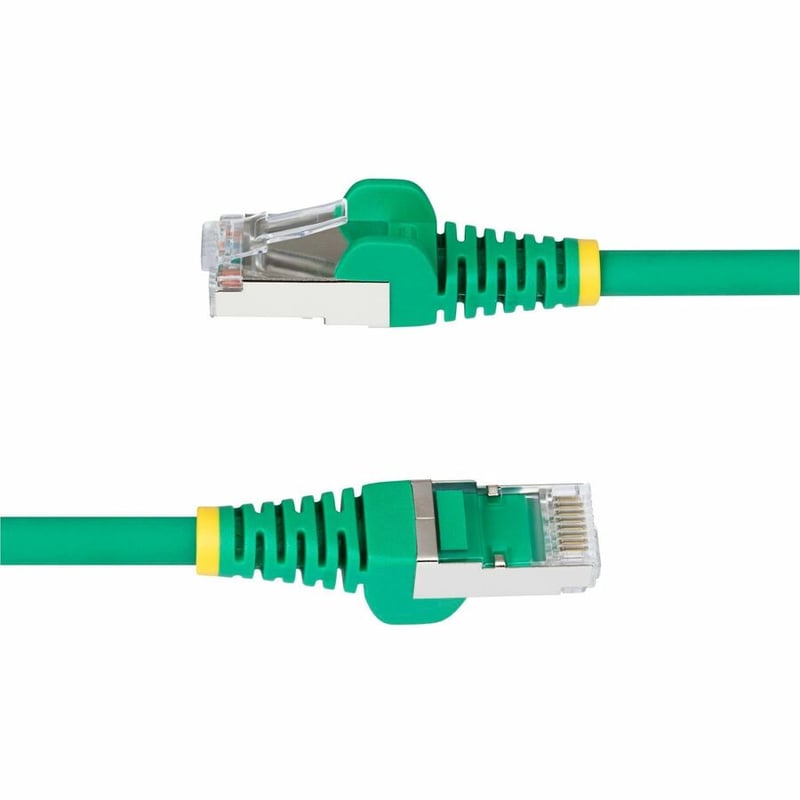 CAT6A ETHERNET CABLE - GREEN 10GBE S/FTP LSZH 100W POE - Thumbnail 3