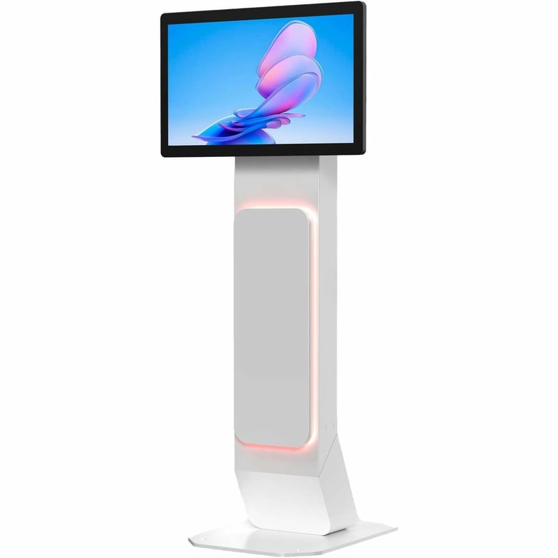CTA Digital VESA Floor Stand Kiosk with LED Lights - 75x75mm VESA - Thumbnail 1