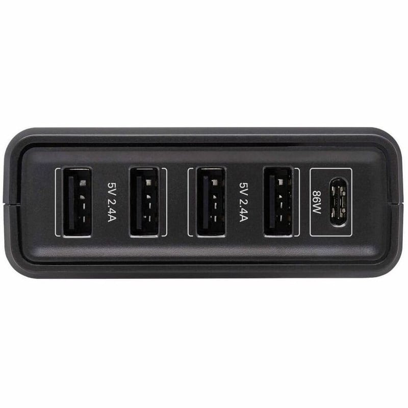 Tripp Lite by Eaton 5-Port USB-C Charger 110W 1x USB-C PD 3.0 PD port (86W) and 4x USB-A Auto-sensing ports,USB-IF certified - Thumbnail 3