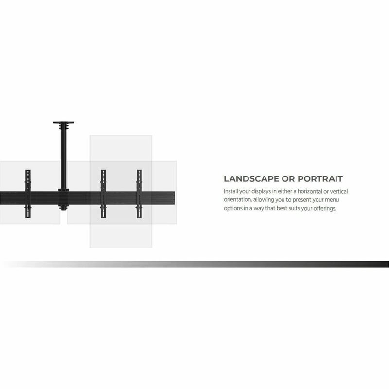 MONOPRICE COMMERCIAL SERIES 2X1 MENU BOARD CEILING MOUNT FOR DISPLAYS BETWEEN 32 - Thumbnail 4