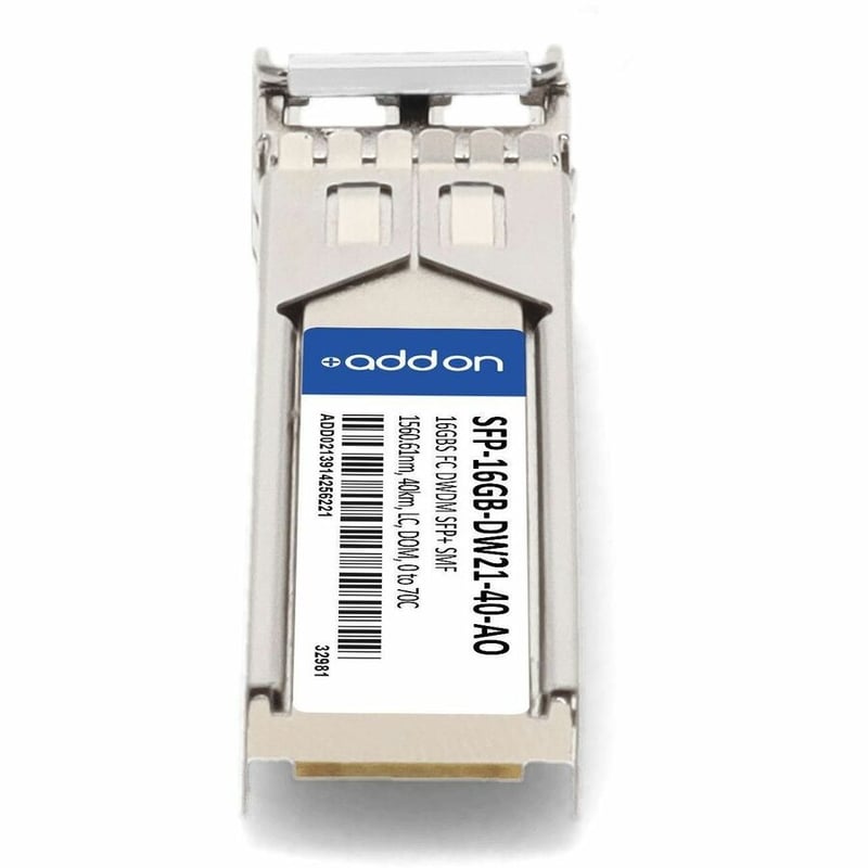 AddOn MSA and TAA 16GBase-DWDM FC SFP+ Transceiver C-Band 100GHz (SMF, 1560.61nm, 40km, LC, DOM) - Thumbnail 4
