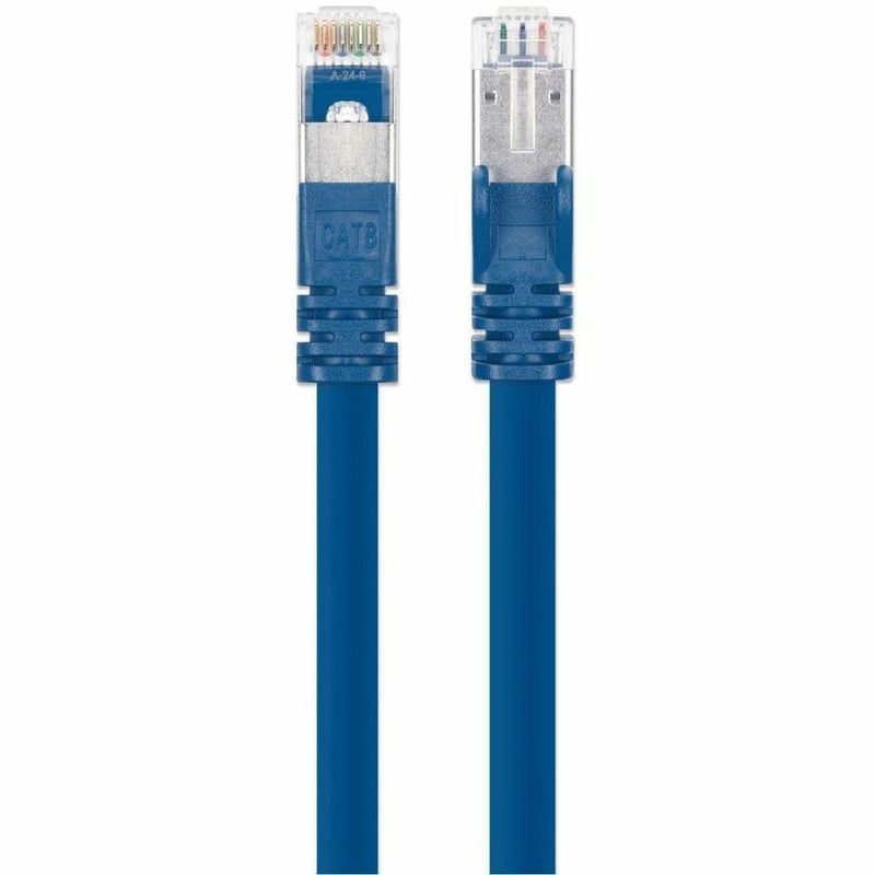 CAT8.1 S/FTP NETWORK PATCH CABLE, 14 FT., BLUE - Thumbnail 4