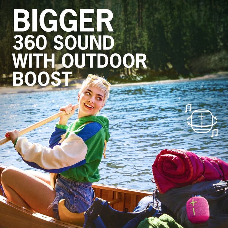 Ultimate Ears WONDERBOOM 3 Portable Bluetooth Speaker System - Gray - Thumbnail 4