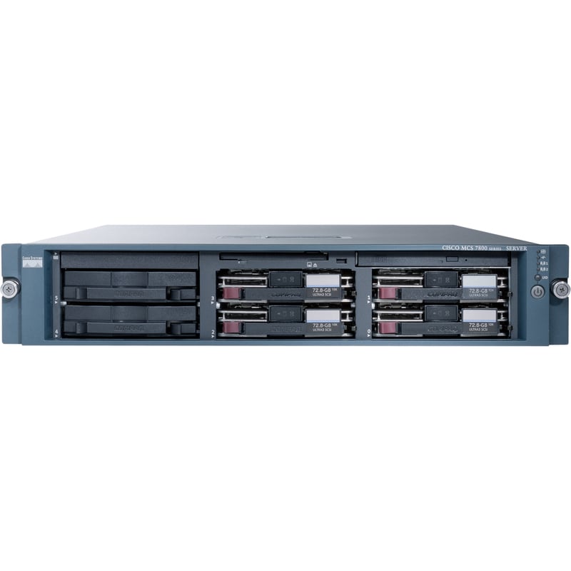 Cisco 7800 MCS 7845-I3 2U Rack Server - 2 Xeon E5540 2.53 GHz - 8 GB RAM - 1.20 TB HDD - Serial Attached SCSI (SAS) Controller - Thumbnail 1
