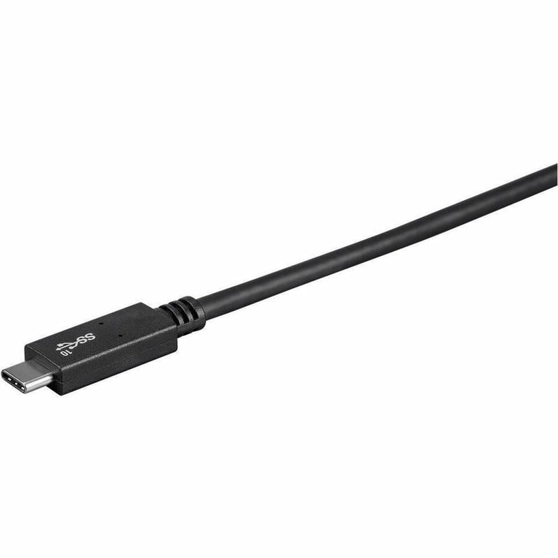 MONOPRICE ESSENTIALS USB TYPE C TO USB-A 3.1 GEN 2 CABLE_ 10GBPS_ 3A_ 30AWG_ BLA - Thumbnail 2