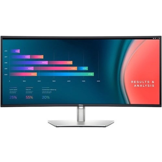 Dell UltraSharp U3421WE 34" Class Curved Screen LCD Monitor - 21:9 - Platinum Silver