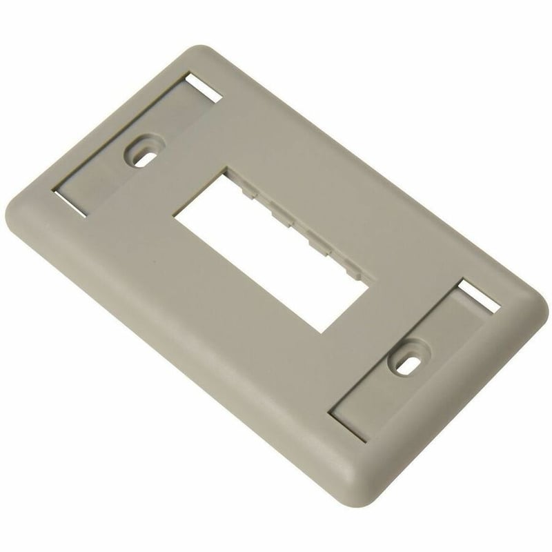Ortronics TracJack Faceplate, Two-Port (Single Gang), Plastic - Thumbnail 2
