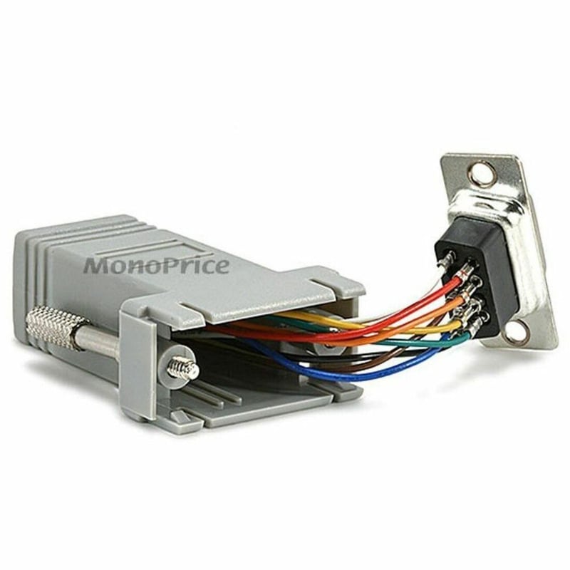 MONOPRICE DB9F/RJ-45_MODULAR ADAPTER - Thumbnail 1