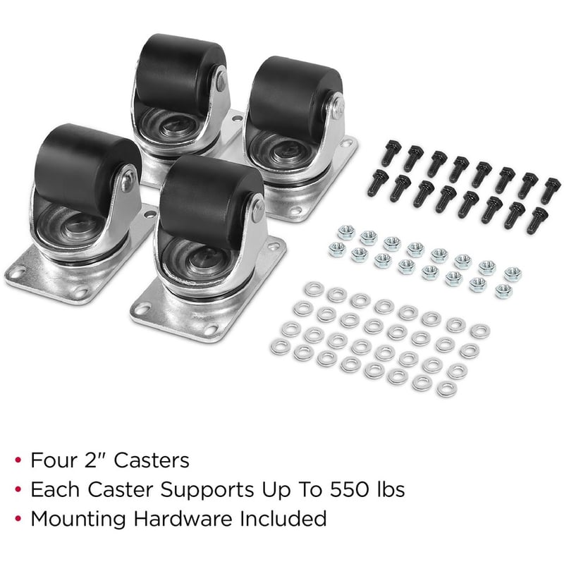 CyberPower CRA60002 2 in Heavy Duty Caster Kit - Thumbnail 2