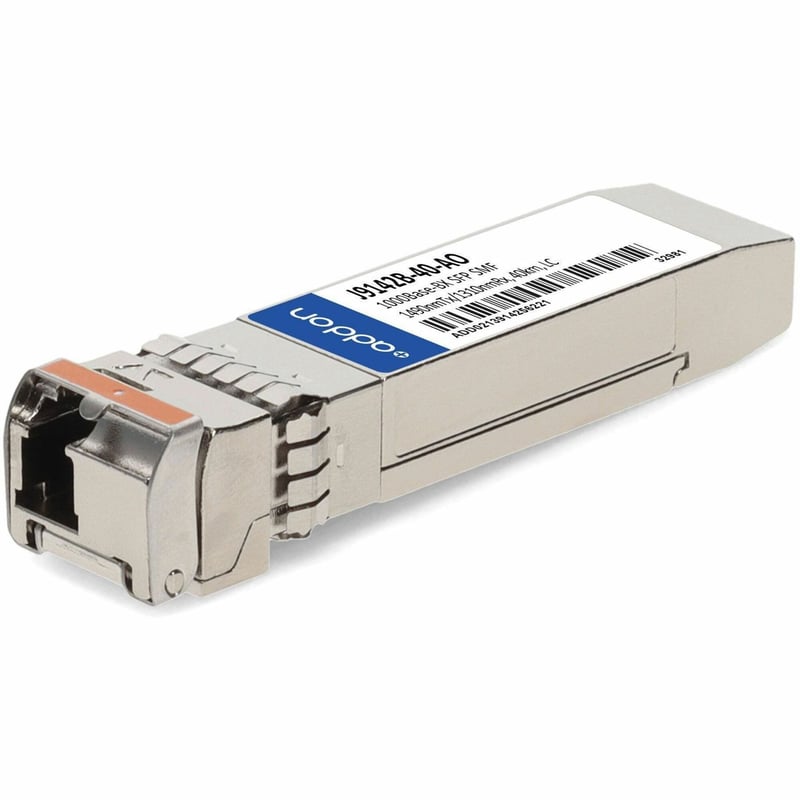AddOn HP J9142B Compatible TAA Compliant 1000Base-BX SFP Transceiver (SMF, 1490nmTx/1310nmRx, 40km, LC, DOM) - Thumbnail 1