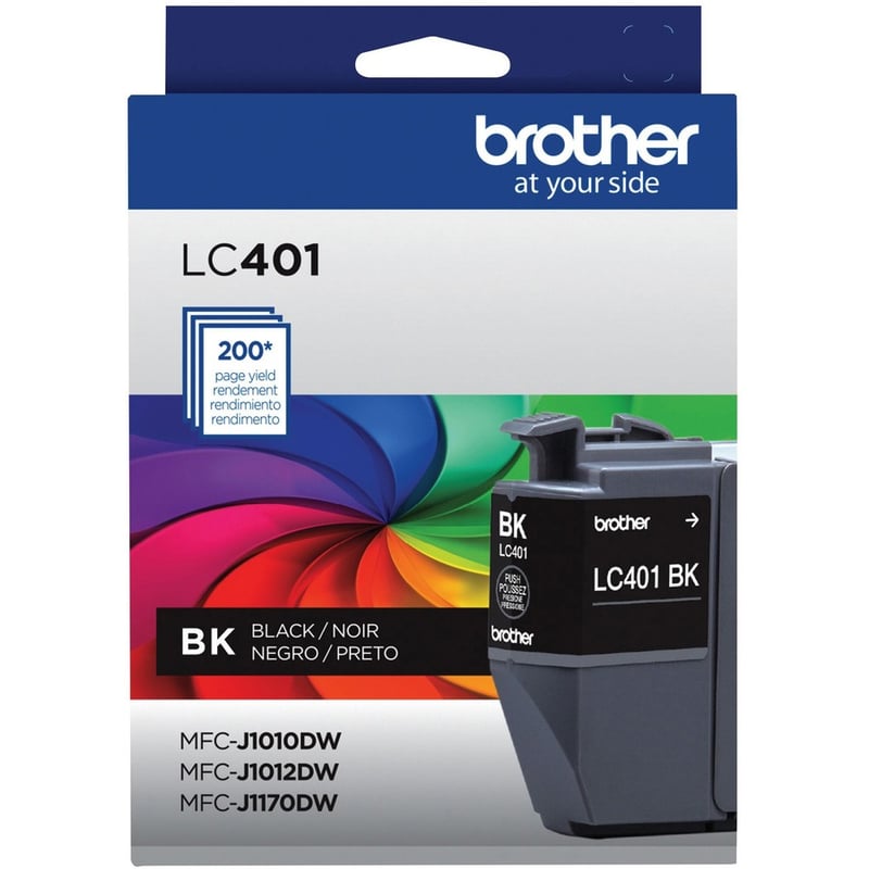 Brother LC401BKS Original Standard Yield Inkjet Ink Cartridge - Single Pack - Black - 1 Pack - Thumbnail 3