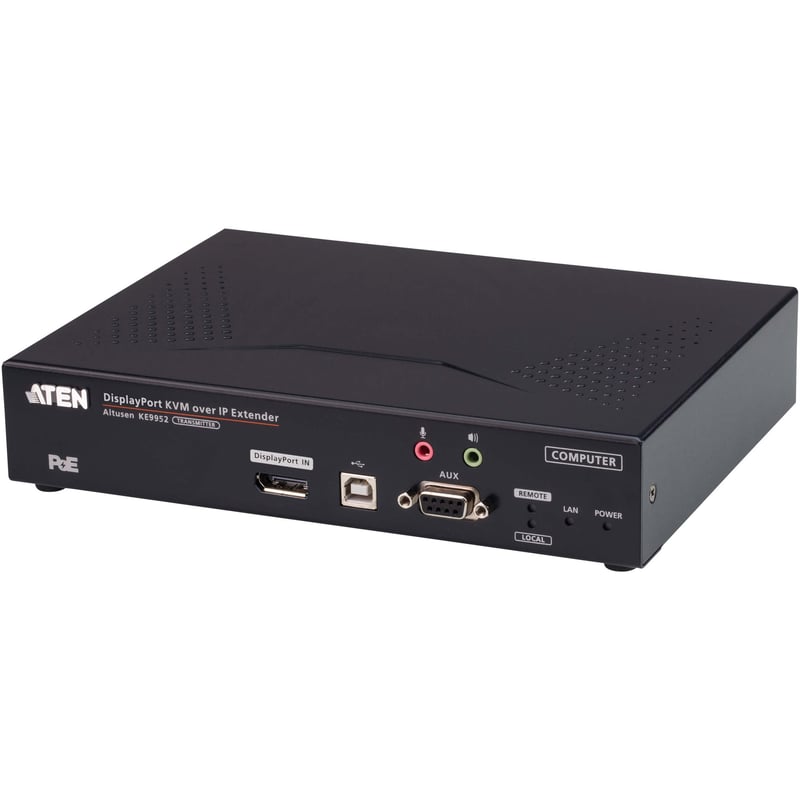 ATEN 4K DisplayPort Single Display KVM over IP Transmitter with PoE - Thumbnail 1