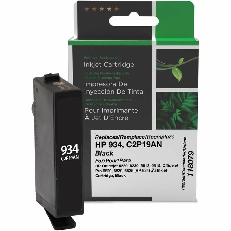 Clover Imaging Remanufactured Black Ink Cartridge for HP 934 (C2P19AN) - Thumbnail 1
