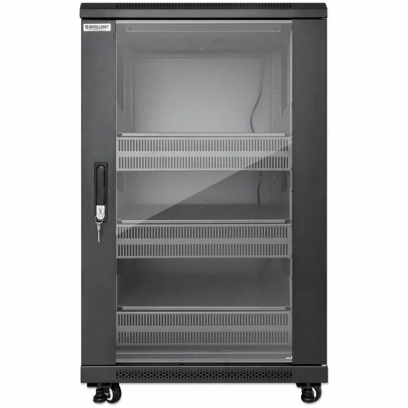 PRO LINE NETWORK CABINET WITH INTEGRATED FANS, 18U - Thumbnail 3