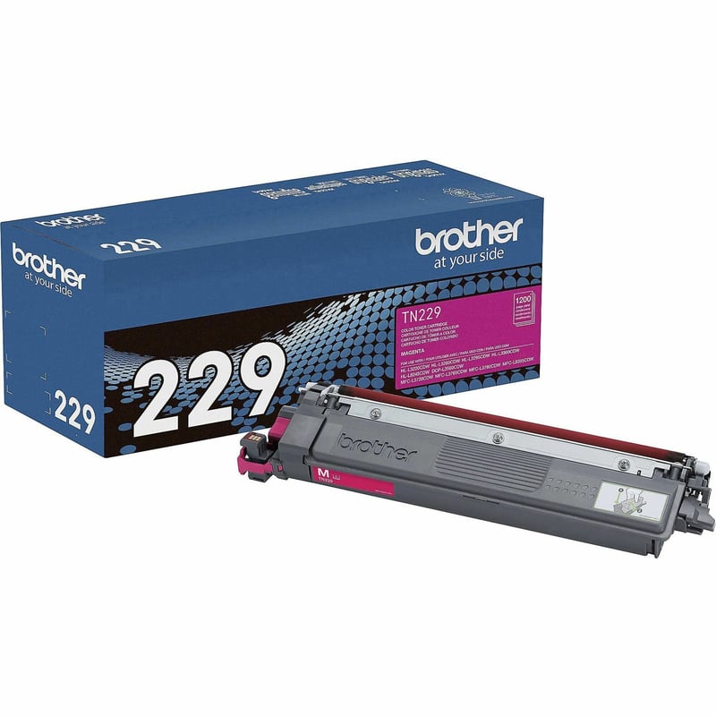 Brother Genuine TN229M Standard Yield Magenta Toner Cartridge - Thumbnail 1