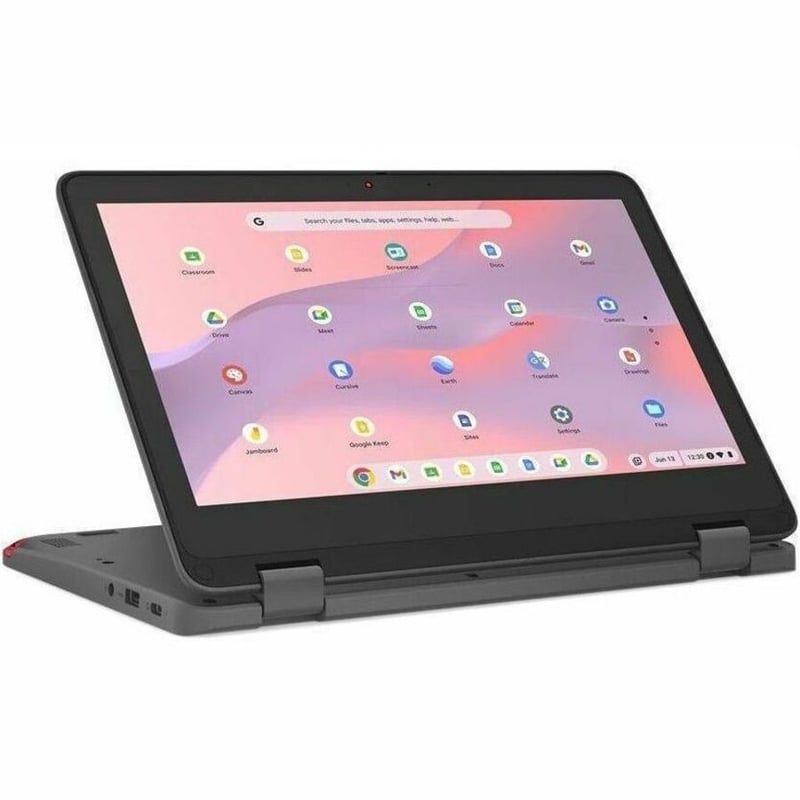 Lenovo 300e Yoga Chromebook Gen 4 82W2000AUS 11.6" Touchscreen Convertible 2 in 1 Chromebook - HD - Octa-core (ARM Cortex A76 + Cortex A55) - 4 GB - 32 GB Flash Memory - Graphite Gray - Thumbnail 1