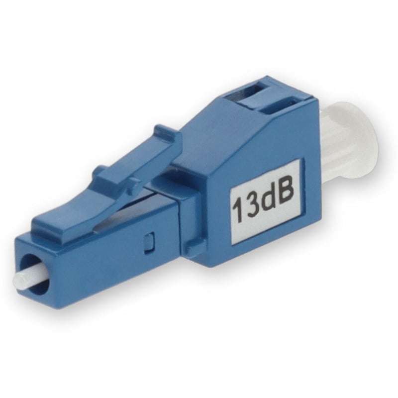 AddOn 13dB fixed Male to Female LC/UPC SMF OS1 Simplex fiber Attenuator - Thumbnail 1
