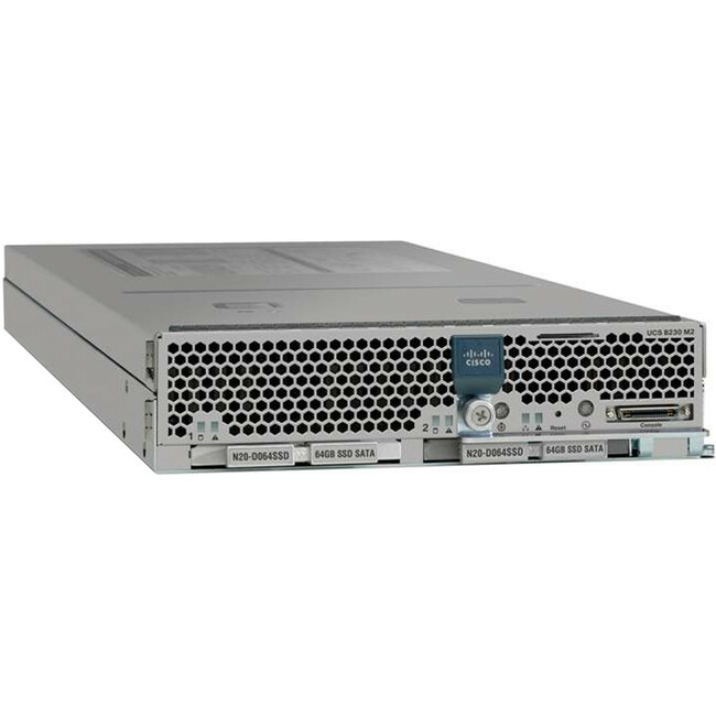 Cisco B230 M2 Blade Server - 2 x Intel Xeon E7-2860 2.26 GHz - 128 GB RAM - Serial Attached SCSI (SAS) Controller - Thumbnail 1