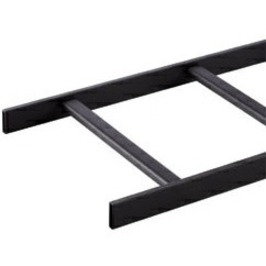 Ortronics Telco Style Tubular Runway- 12 in - Black- 9 ft - 8 1/2 in - Thumbnail 2