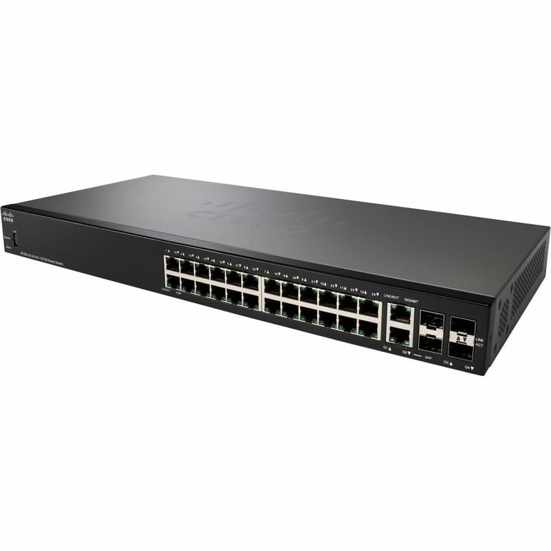 Cisco SF250-24 24-Port 10 100 Smart Switch - Thumbnail 3