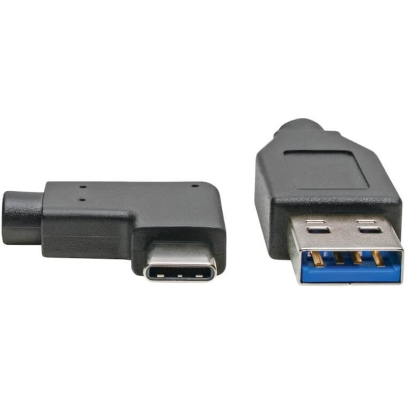 Eaton Tripp Lite Series USB-C to USB-A Cable (M/M), Right-Angle C, USB 3.2 Gen 1 (5 Gbps), Thunderbolt 3 Compatible, 3 ft. (0.91 m) - Thumbnail 3