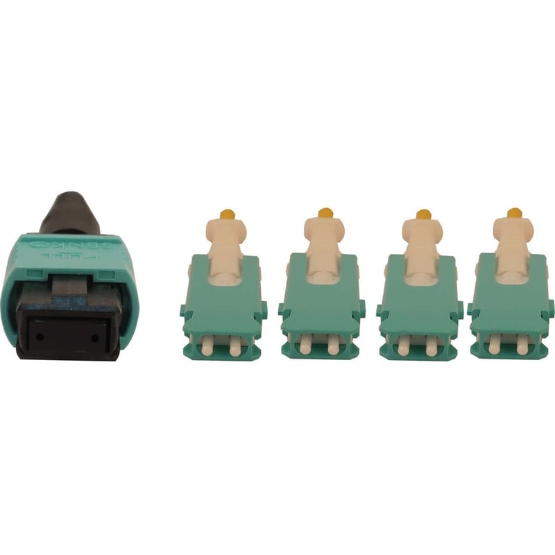 Tripp Lite by Eaton 40/100/400G Multimode 50/125 OM4 Breakout Fiber Optic Cable (12F MTP/MPO-PC to 4x Duplex SN-PC F/M), LSZH, Magenta, 3 m (9.8 ft.) - Thumbnail 3