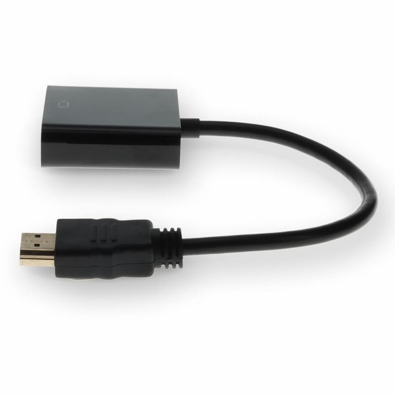 HP H4F02UT#ABA Compatible HDMI 1.3 Male to VGA Female Black Active Adapter For Resolution Up to 1920x1200 (WUXGA) - Thumbnail 2