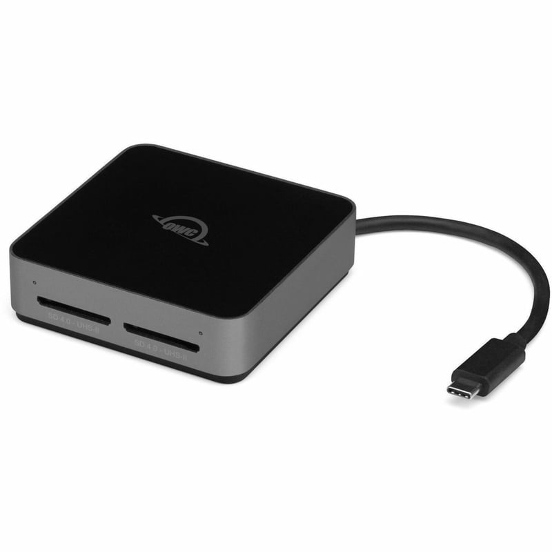 OWC ATLAS DUAL SD CARD READER WITH USB-C (10GB/S) - SDXC UHS-II - WORK WITH TWO - Thumbnail 1