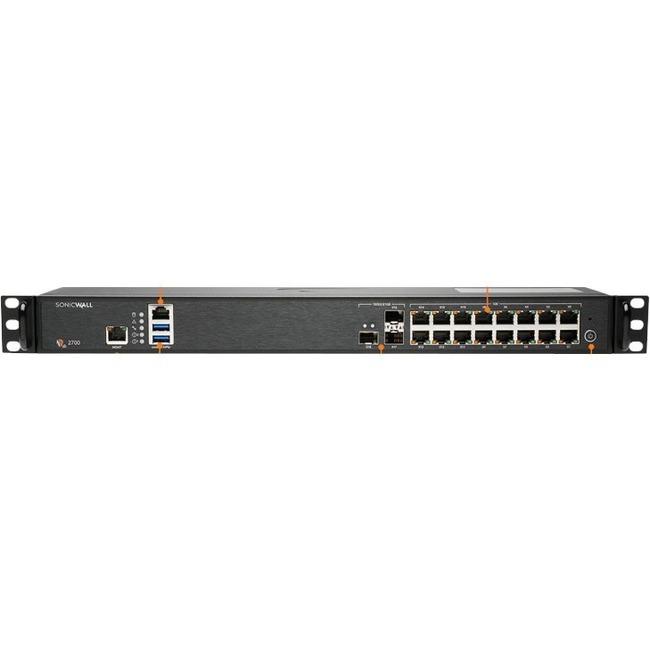 SonicWall NSA 2700 Network Security/Firewall Appliance - Thumbnail 1