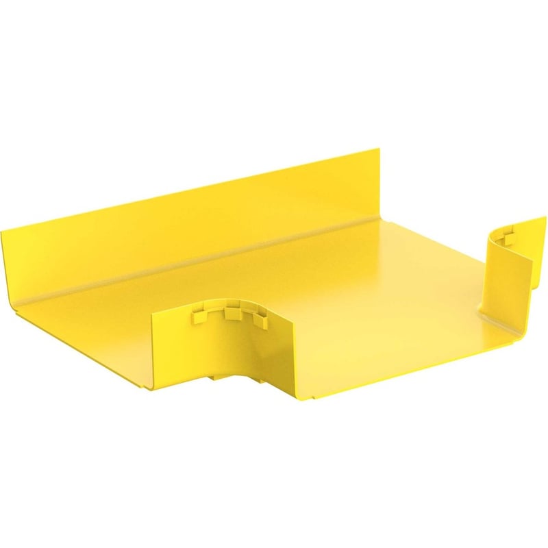 Panduit FiberRunner Horizontal Tee, 12x4, Yellow - Thumbnail 4