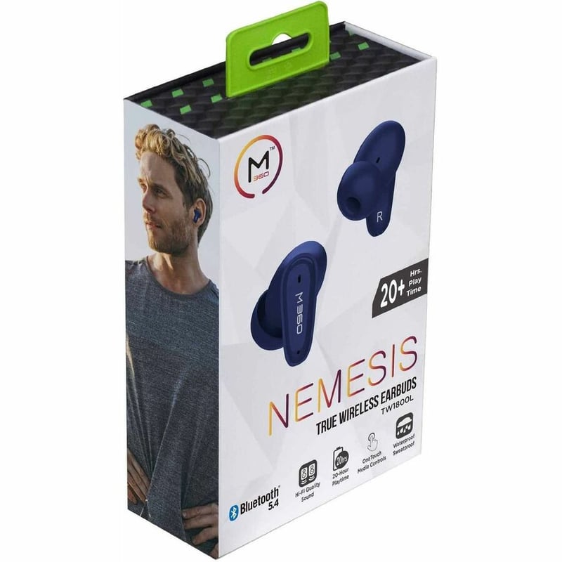 M360 TW1800L NEMESIS TRUE WIRELESS EARBUDS, BLUETOOTH HEADPHONE, HIFI QUALITY SO - Thumbnail 2
