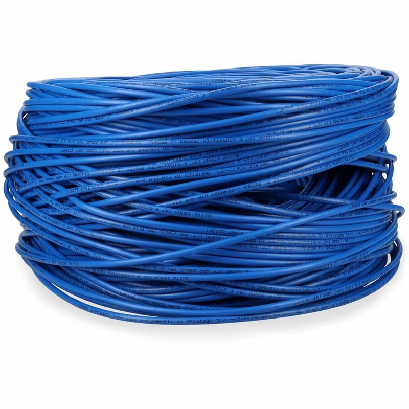 AddOn 1000ft Non-Terminated Blue Cat6 UTP Plenum-Rated Solid Copper Patch Cable - Thumbnail 3
