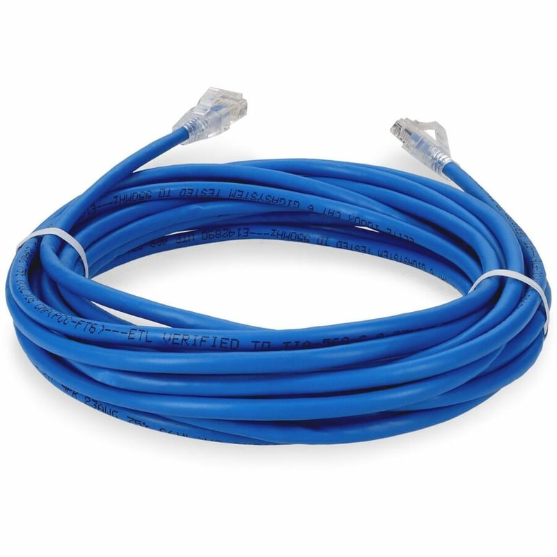 AddOn 18Ft RJ-45 (Male) to RJ-45 (Male) Blue Cat6 Straight UTP Plenum-Rated Copper Patch Cable - Thumbnail 4