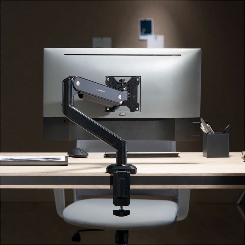 Rocstor ErgoReach Y10N010-B1 Mounting Arm for Monitor - Black - Thumbnail 3