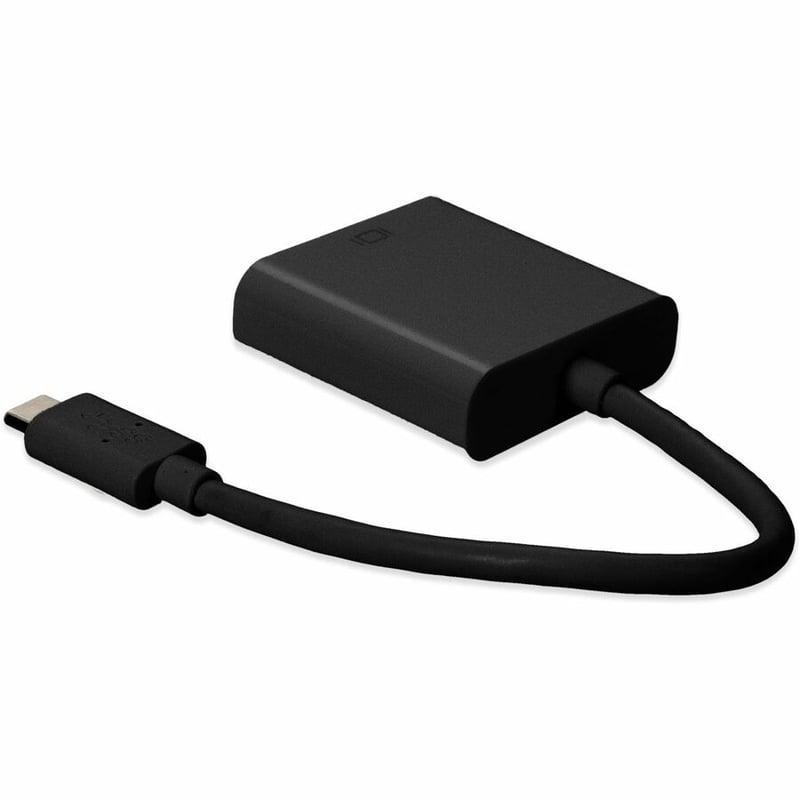 AddOn 20cm (8in) USB C 3.1 Male to HDMI Female Black Adapter Cable - Thumbnail 3