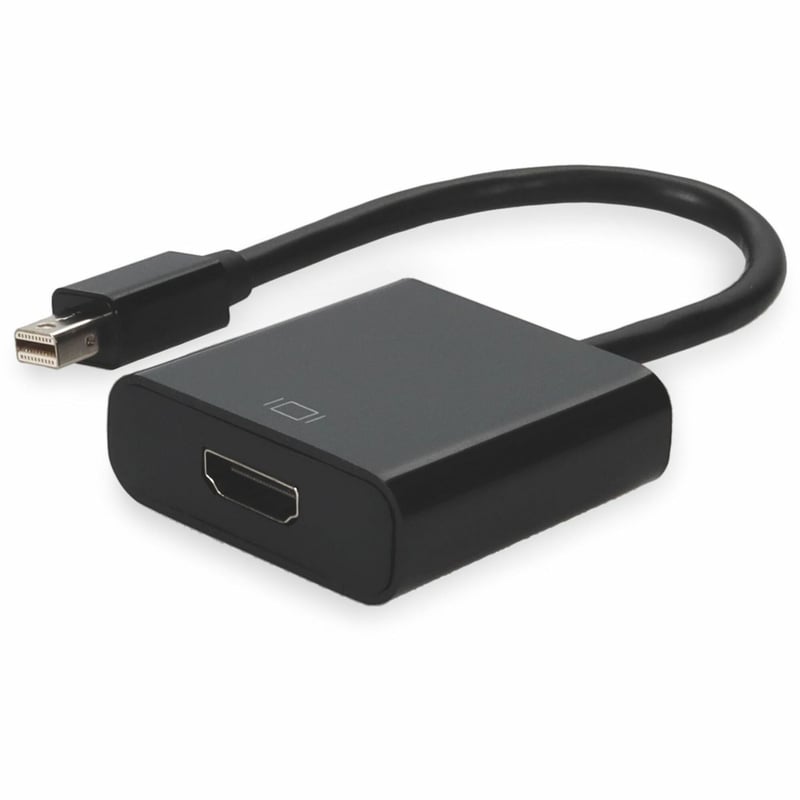Mini-DisplayPort 1.1 Male to HDMI 1.3 Female Black Adapter For Resolution Up to 2560x1600 (WQXGA) - Thumbnail 1