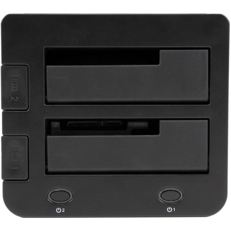 StarTech.com Dual-Bay USB 3.0 to SATA and IDE Hard Drive Docking Station, 2.5/3.5" SATA III and IDE (40 pin), SSD/HDD Dock, Top-Loading - Thumbnail 2