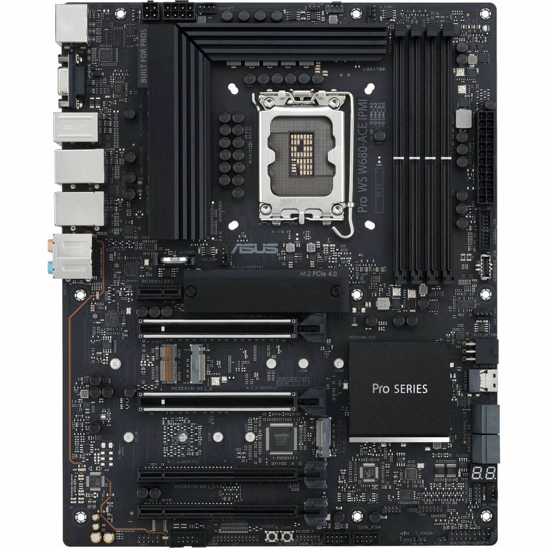 Asus WS W680-ACE IPMI Workstation Motherboard - Intel W680 Chipset - Socket LGA-1700 - ATX - Thumbnail 1